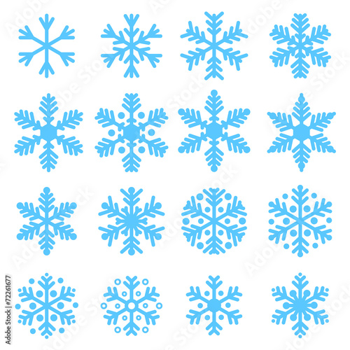 Various snowflakes