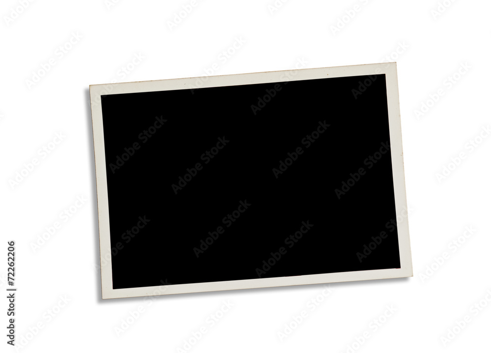 Old photograph isolated on white. Clipping path included. Old photograph isolated on white. Clipping path included.