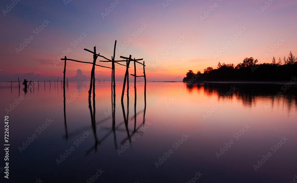 Tranquil sunrise at Kudat, Sabah, East Malaysia, Borneo Tranquil sunrise at Kudat, Sabah, East Malaysia, Borneo