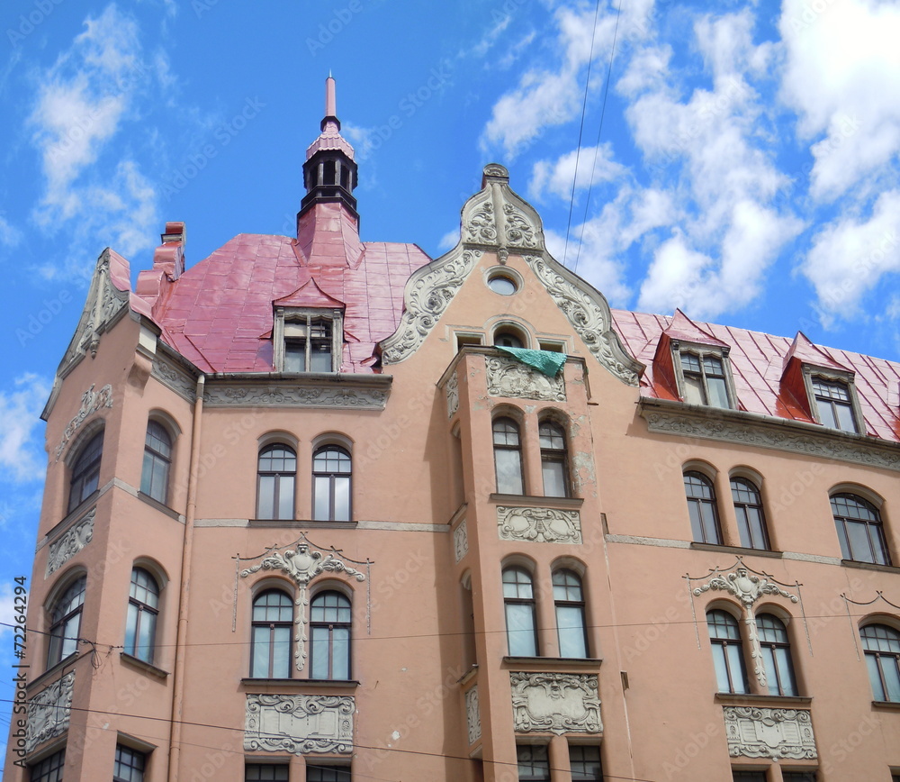 Art nouveau architecture (Riga, Latvia)