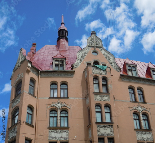 Art nouveau architecture (Riga, Latvia) © Juulijs