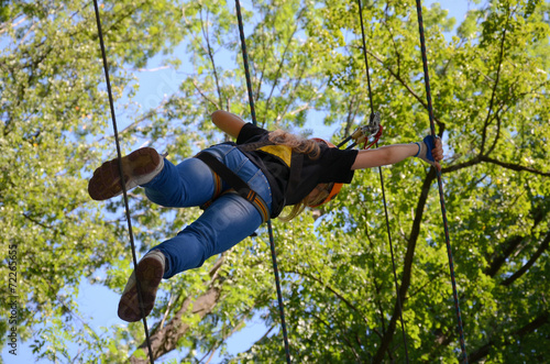 Obraz na płótnie Park Linowy w salonie