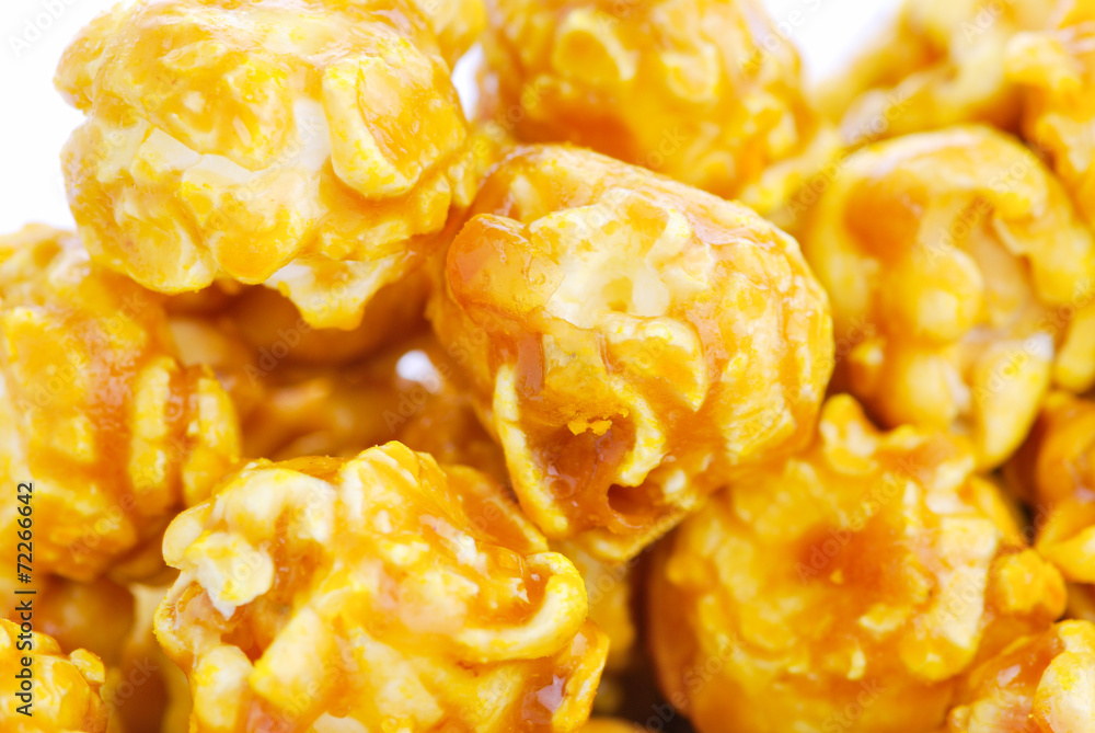 pile of caramel popcorn pile of caramel popcorn