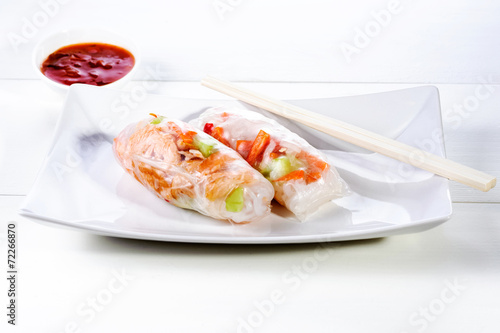 spring rolls with vegetables