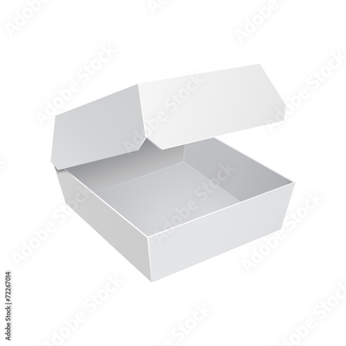 White Fast Food Carton Plastic Container For Burger Sandwich