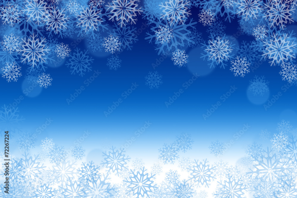 Whinter background on blue Whinter background on blue