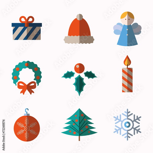 Christmas and Winter icons collection - vector
