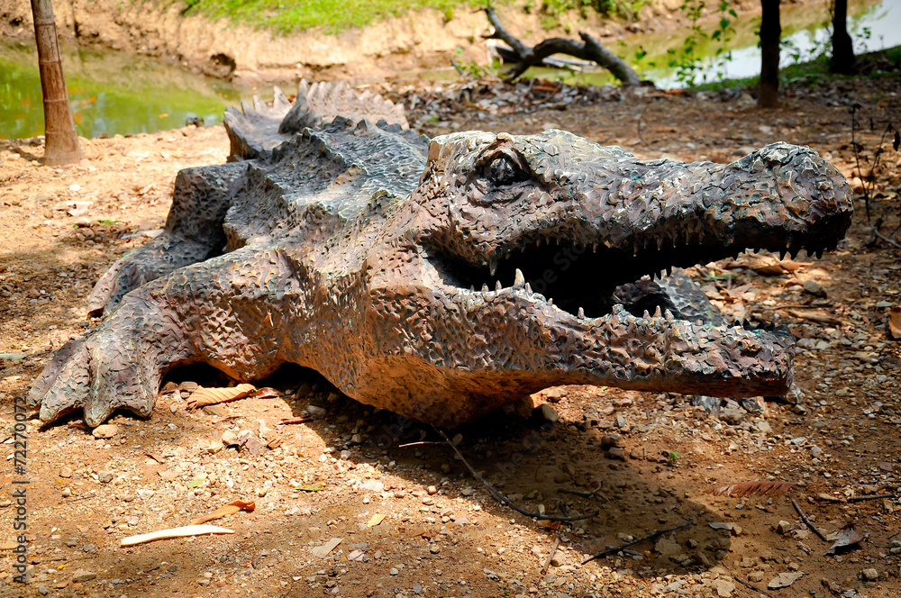 Obraz premium artificial crocodile