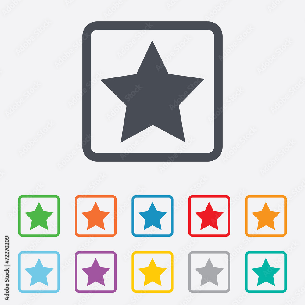 Star sign icon. Favorite button. Navigation Star sign icon. Favorite button. Navigation