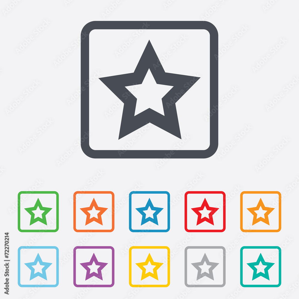 Star sign icon. Favorite button. Navigation Star sign icon. Favorite button. Navigation
