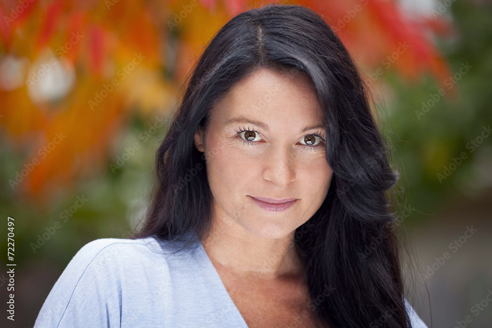 Portrait Of A Mature Woman Smiling Portrait Of A Mature Woman Smiling
