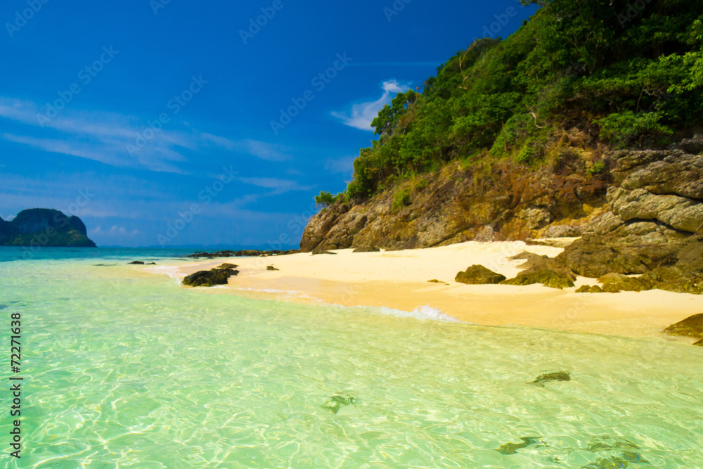 White Sand Idyllic Scene White Sand Idyllic Scene