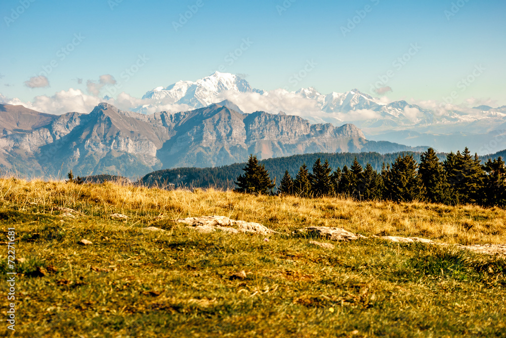 Le Mont Blanc vu du Semnoz