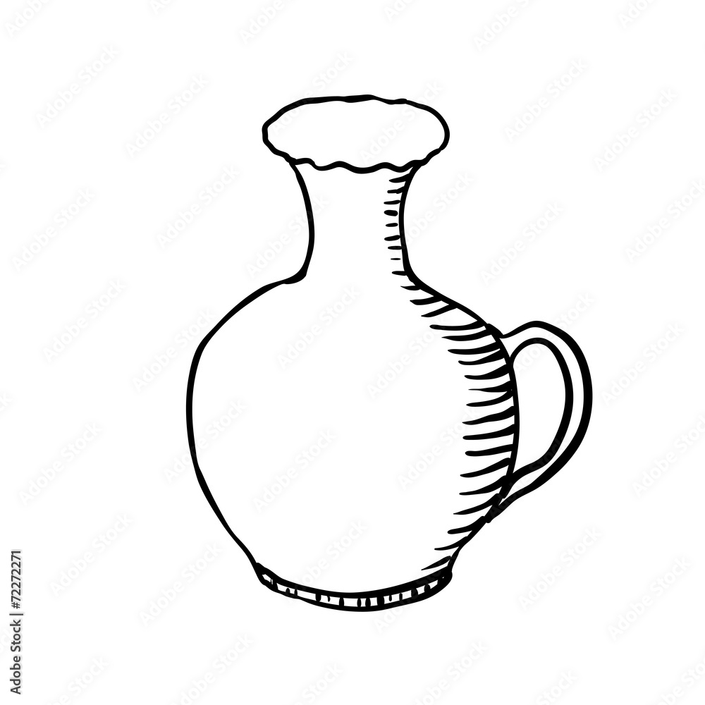vase, sketch vector illustration vase, sketch vector illustration