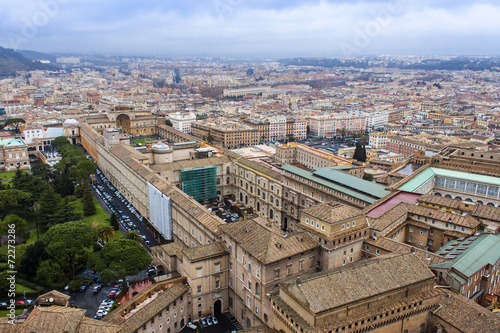  Rome, Italy. A view of the city from a survey platform photo