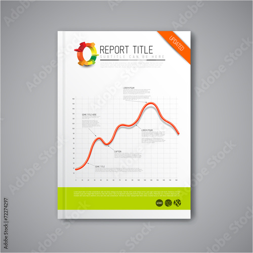 Modern Vector abstract brochure report design template