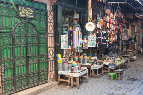 Shop in the medina of Marrakesh photo