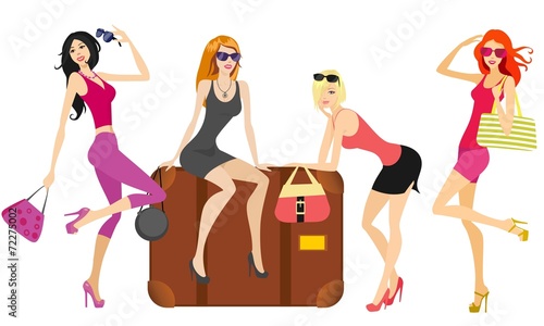 women going on holiday