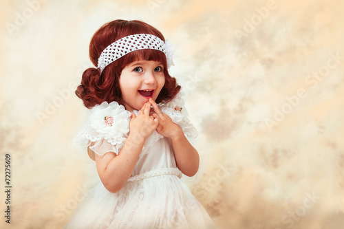 Beautiful little girl laughing