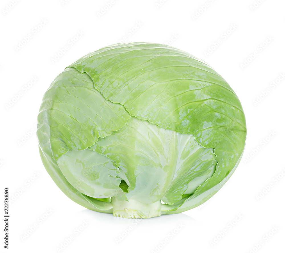 Fototapeta premium White cabbage isolated on white background
