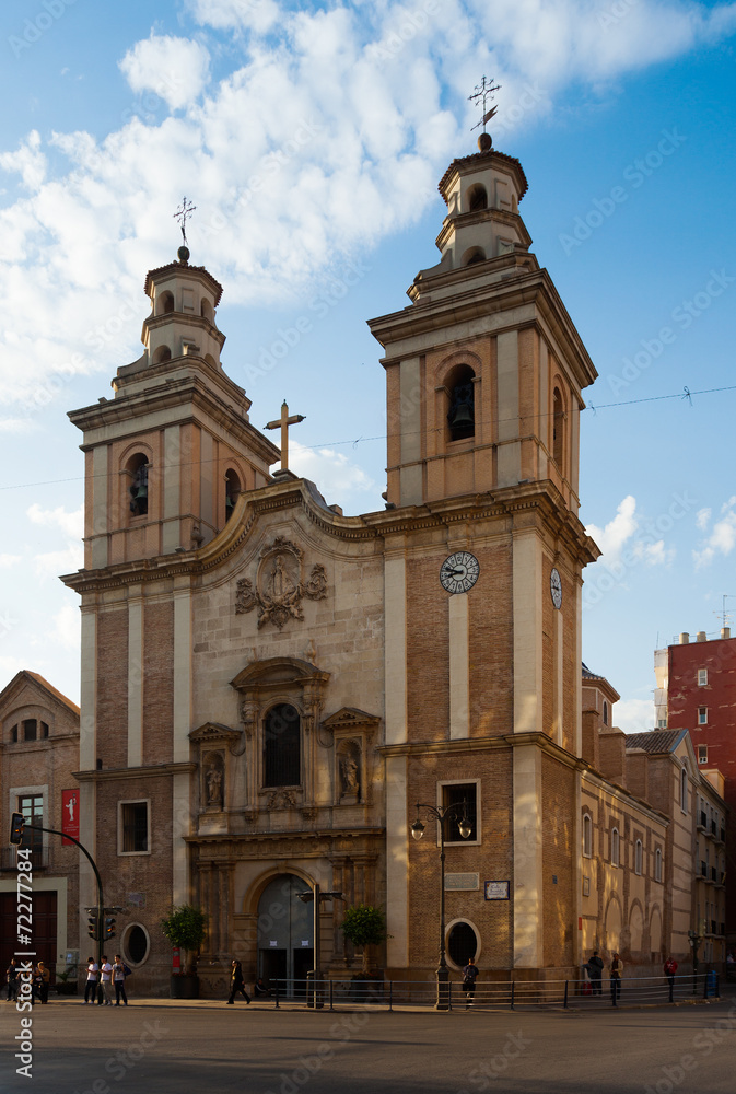 Obraz premium Church Our seniora del Carmen in Murcia. Spain