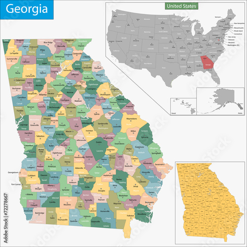 Georgia map