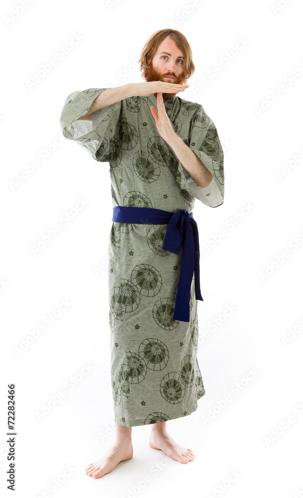 model isolated on plain background hand gesture break sign model isolated on plain background hand gesture break sign