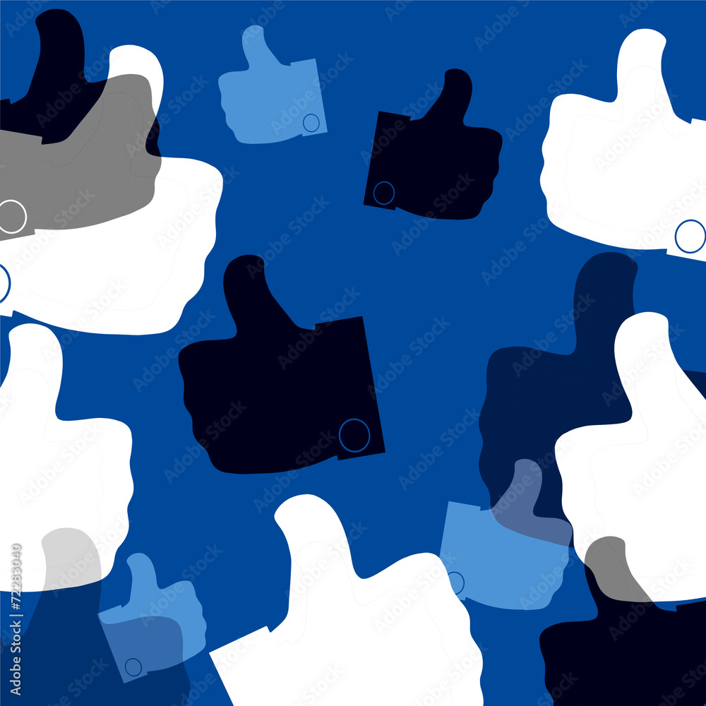 Thumbs Up Background Stock Illustration | Adobe Stock