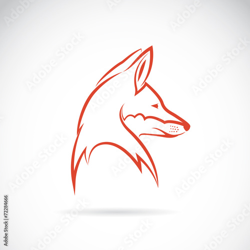 Vector image of an fox head