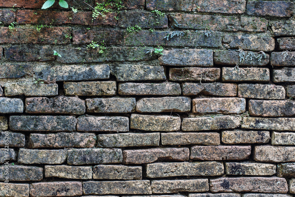 Close up of old brick-wall, texture background Close up of old brick-wall, texture background