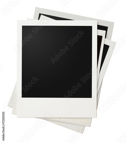 polaroid photo frames stack...