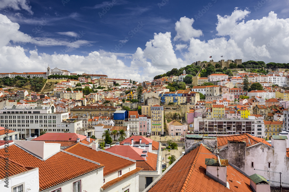 Lisbon, Portugal Castle and Graca District