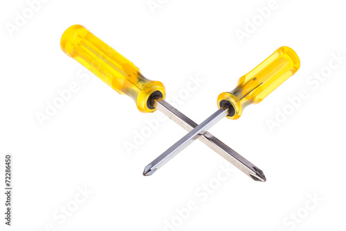 screwdriver tool isolated on white background