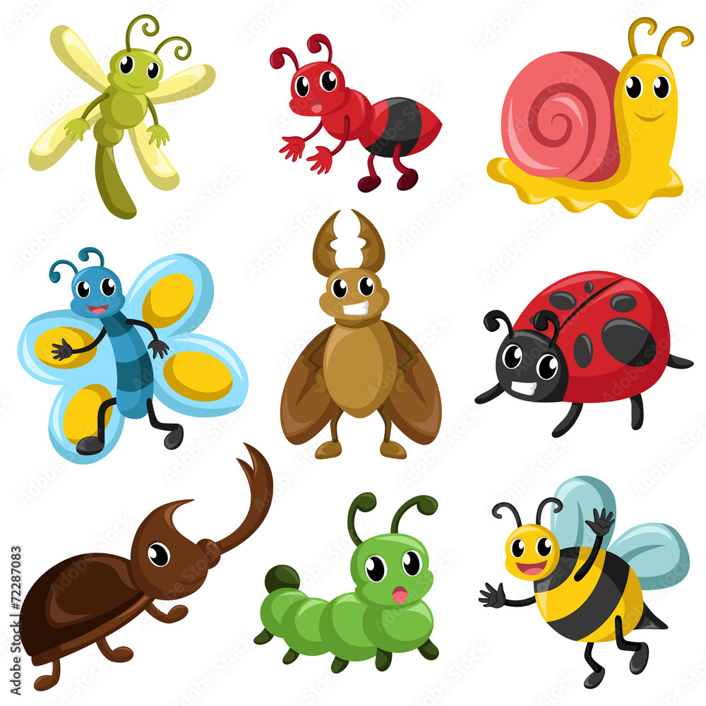 Obraz premium Bug icons