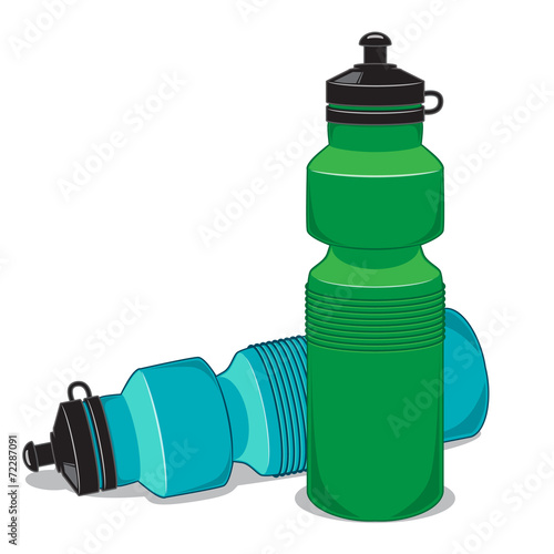 Sportsman water bottle isolated on white.