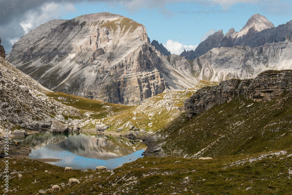 Lago di Crespeina lake in Dolomites