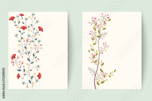Retro flower background