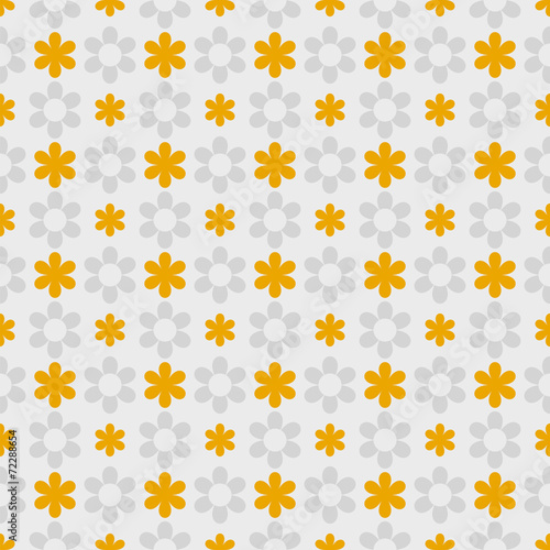 Vector Background #Polka Dot Pattern, Yellow Flower