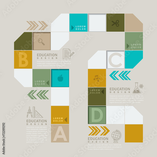 colorful board game or workflow infographic design
