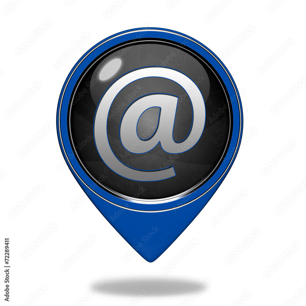 Email pointer icon on white background Email pointer icon on white background