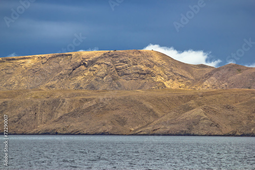 Stone desert island of Pag