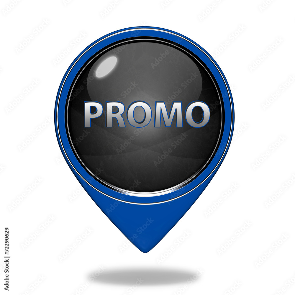 Promo pointer icon on white background Promo pointer icon on white background