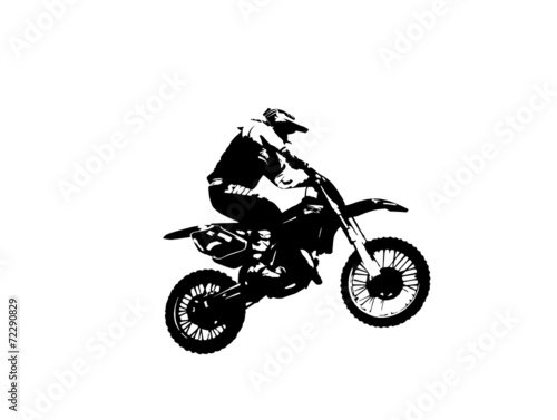 Motorcyclist in the bike