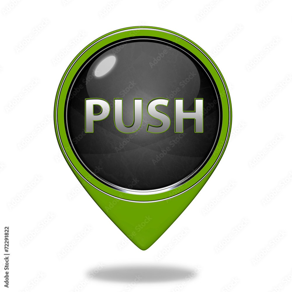 push pointer icon on white background push pointer icon on white background