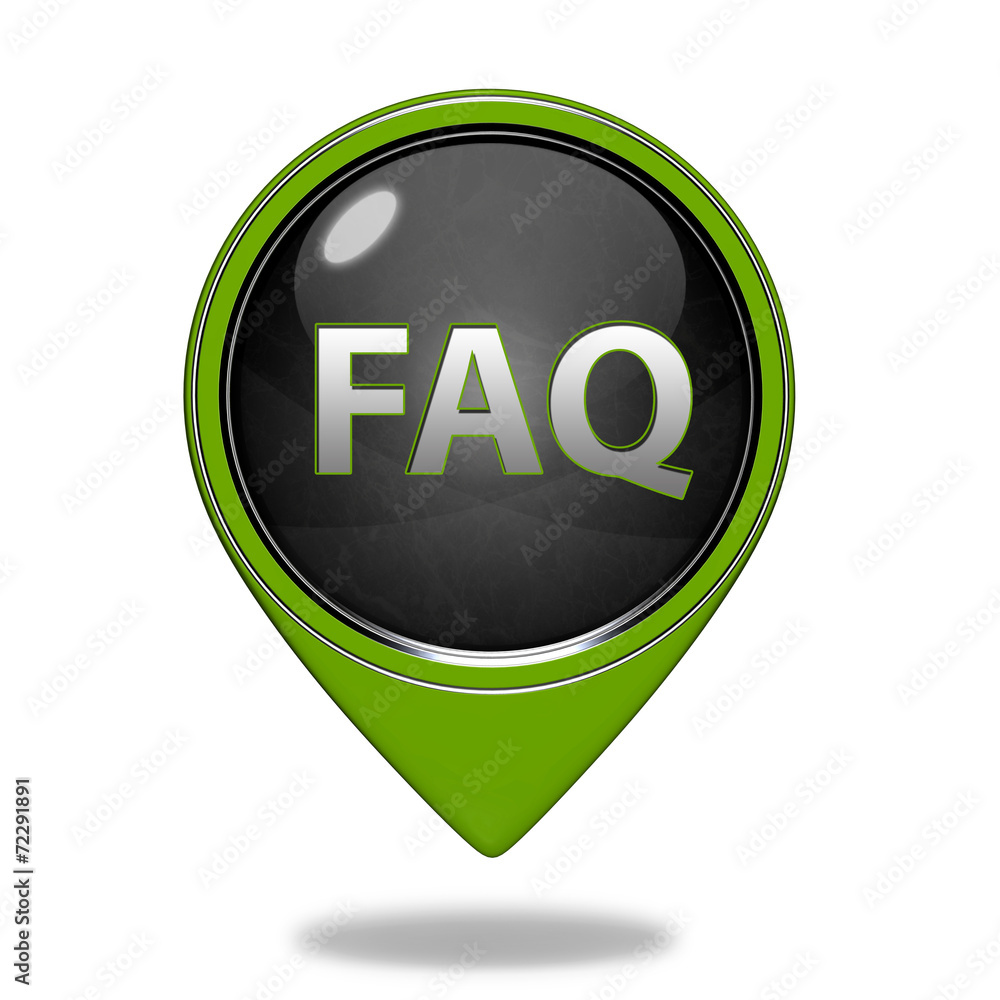 faq pointer icon on white background faq pointer icon on white background