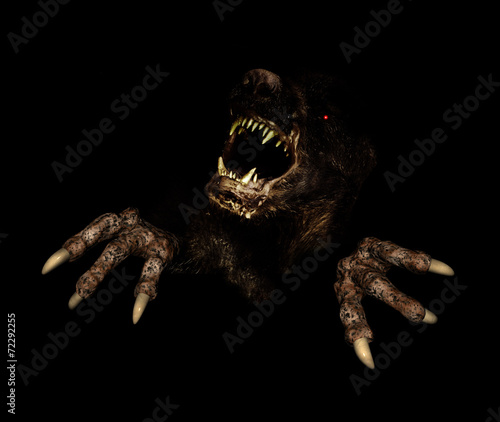 Canvastavla Monster in dark