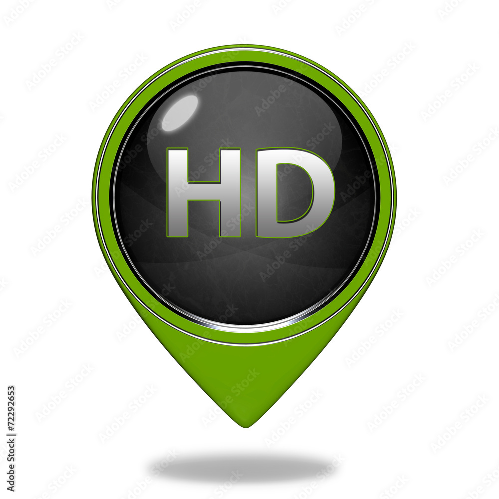HD pointer icon on white background HD pointer icon on white background