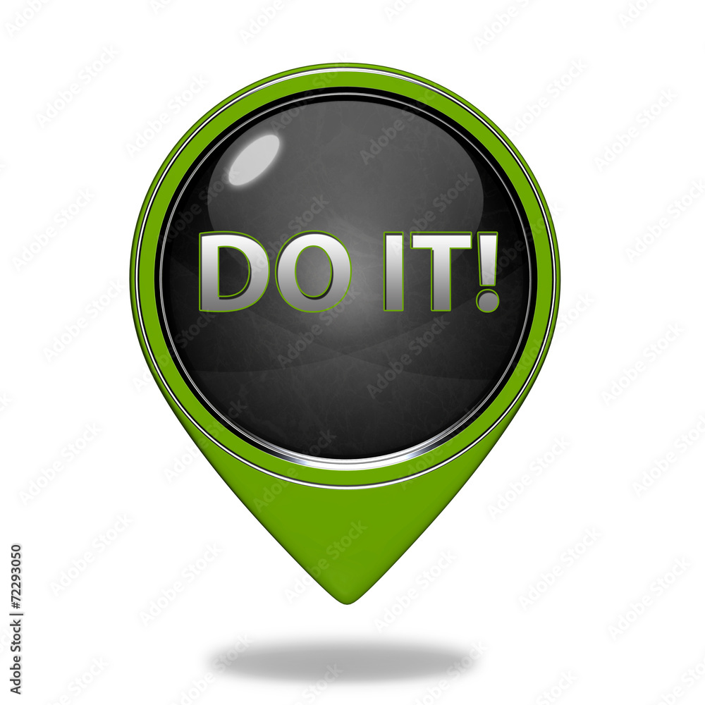Do it pointer icon on white background Do it pointer icon on white background