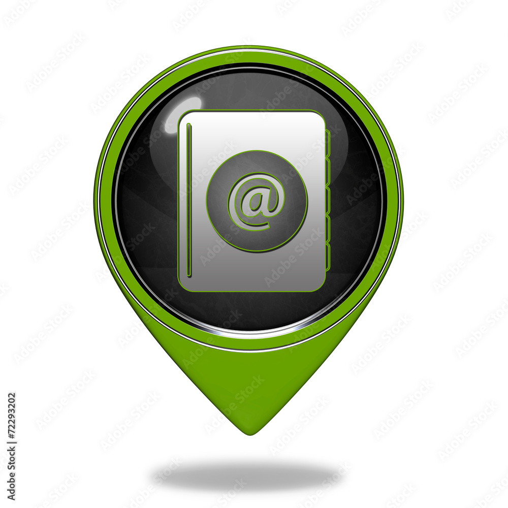 Email pointer icon on white background Email pointer icon on white background