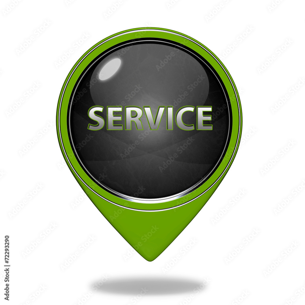 Service pointer icon on white background Service pointer icon on white background